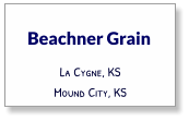 Beachner Grain La Cygne, KS Mound City, KS