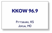 KKOW 96.9 Pittsburg, KS Joplin, MO