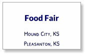 Food Fair Mound City, KS Pleasanton, KS