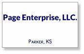 Page Enterprise, LLC. Parker, KS
